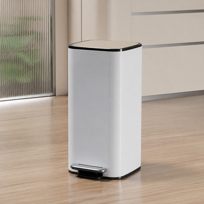 Stainless Steel Step Trash Can with Lid