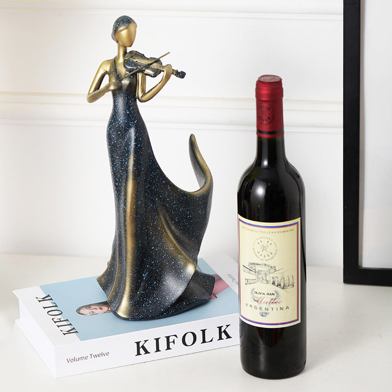 Elegant Violin Wine Bottle Holder