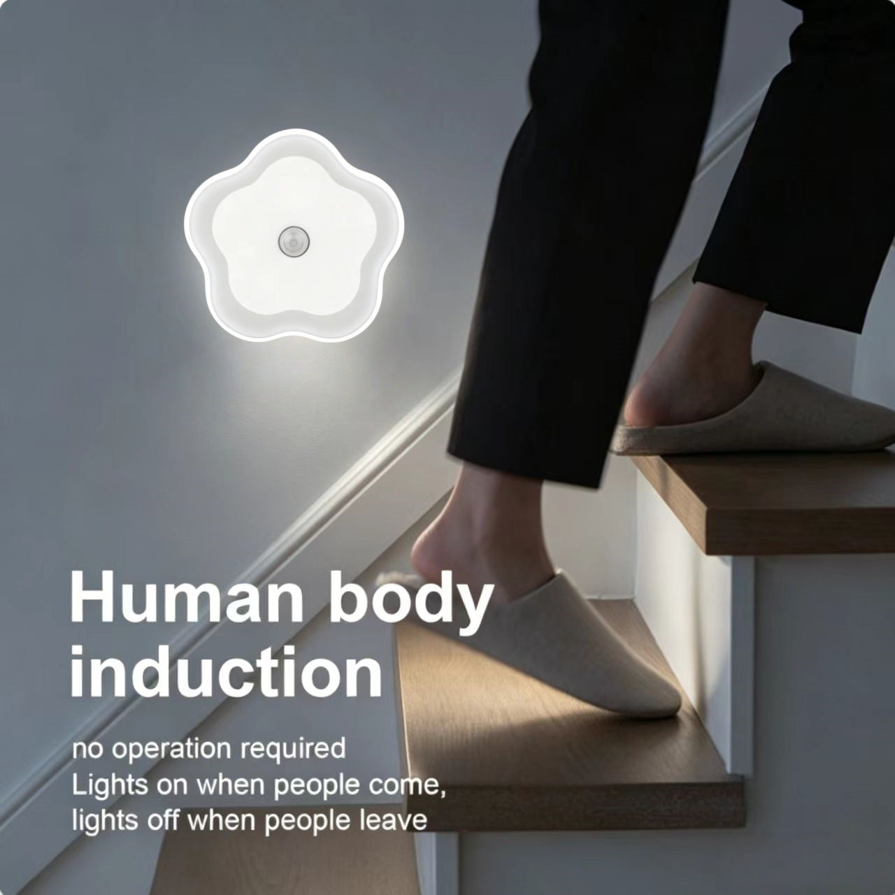 Human Sensor LED Night Light – Rechargeable Cordless Creative Table Lamp