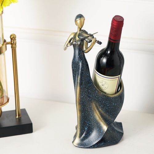 Elegant Violin Wine Bottle Holder