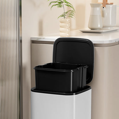 Stainless Steel Step Trash Can with Lid