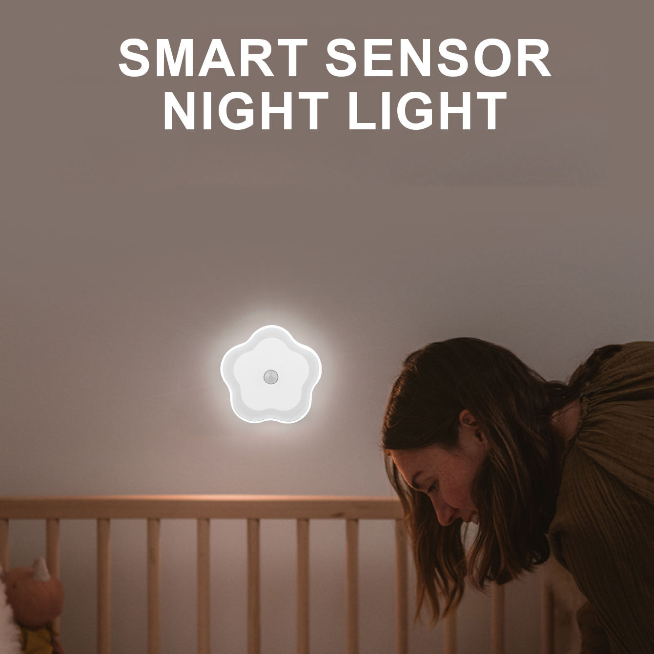 Human Sensor LED Night Light – Rechargeable Cordless Creative Table Lamp