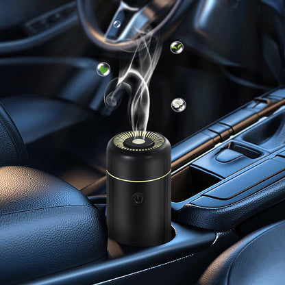 Mini Car Aroma Humidifier with Colorful LED Light