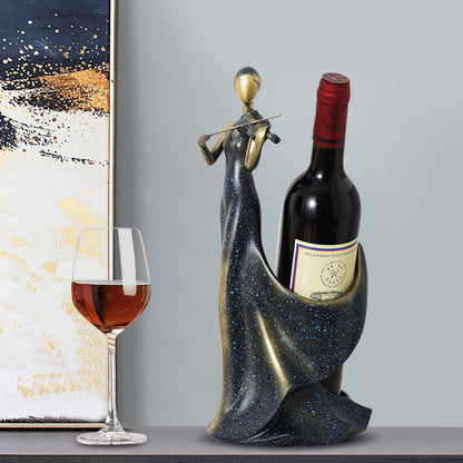 Elegant Violin Wine Bottle Holder