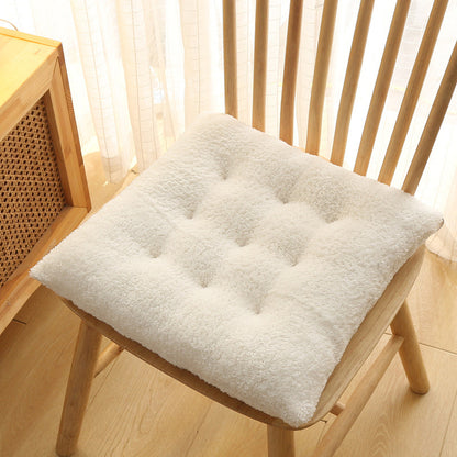 Thick Plush Chair Seat Cushion – Soft Velvet Dining & Office Chair Pad
