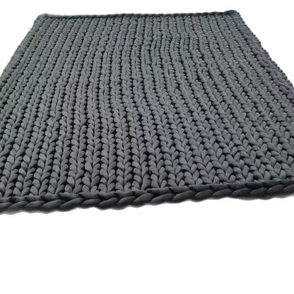 Chunky Knit Throw Blanket