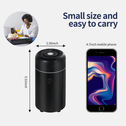 Mini Car Aroma Humidifier with Colorful LED Light