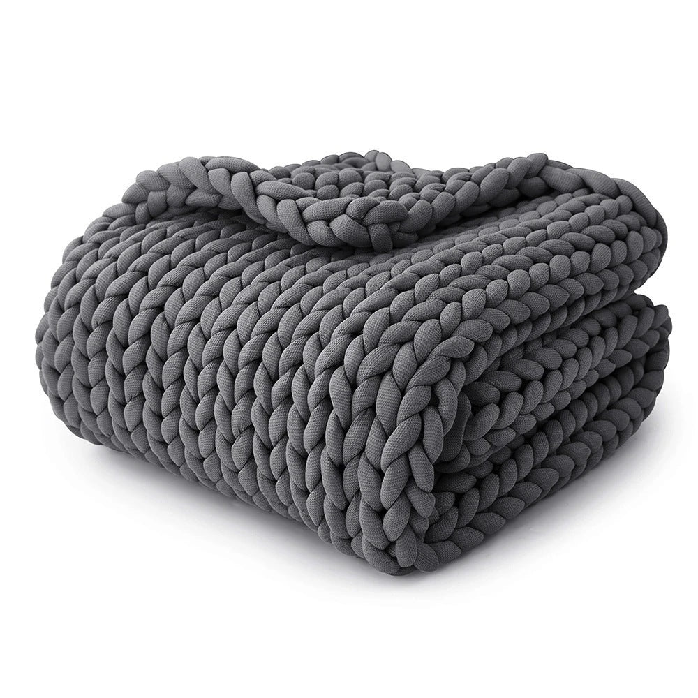 Chunky Knit Throw Blanket