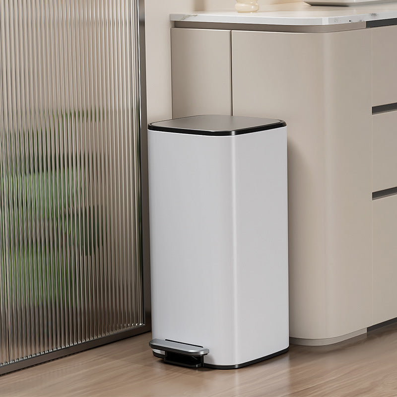 Stainless Steel Step Trash Can with Lid