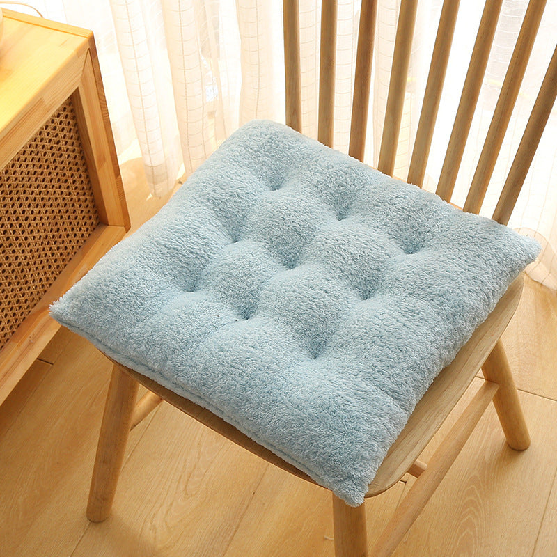 Thick Plush Chair Seat Cushion – Soft Velvet Dining & Office Chair Pad
