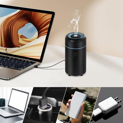 Mini Car Aroma Humidifier with Colorful LED Light